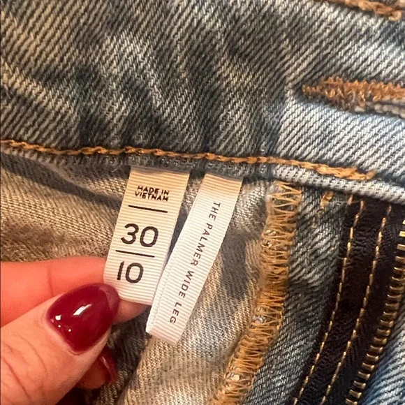 LOFT Light Blue Flare & Wide Leg Jeans - Picture 3 of 4